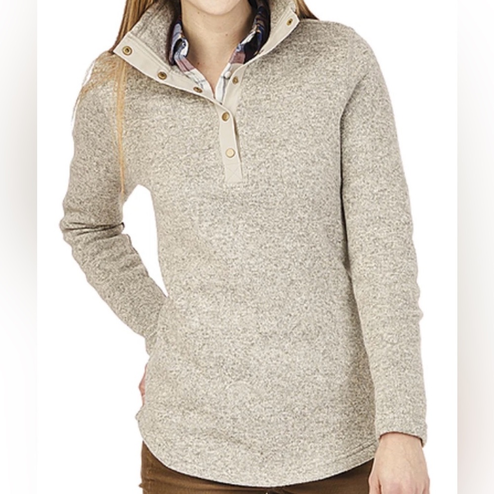 Charles River Apparel Hingham Beige Pullover Tunic Women’s 3XL Plus Size